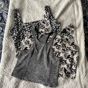 Tank Top Bundle Sleeveless Casual Tops Floral Ribbed Basic Everyday Medium Small